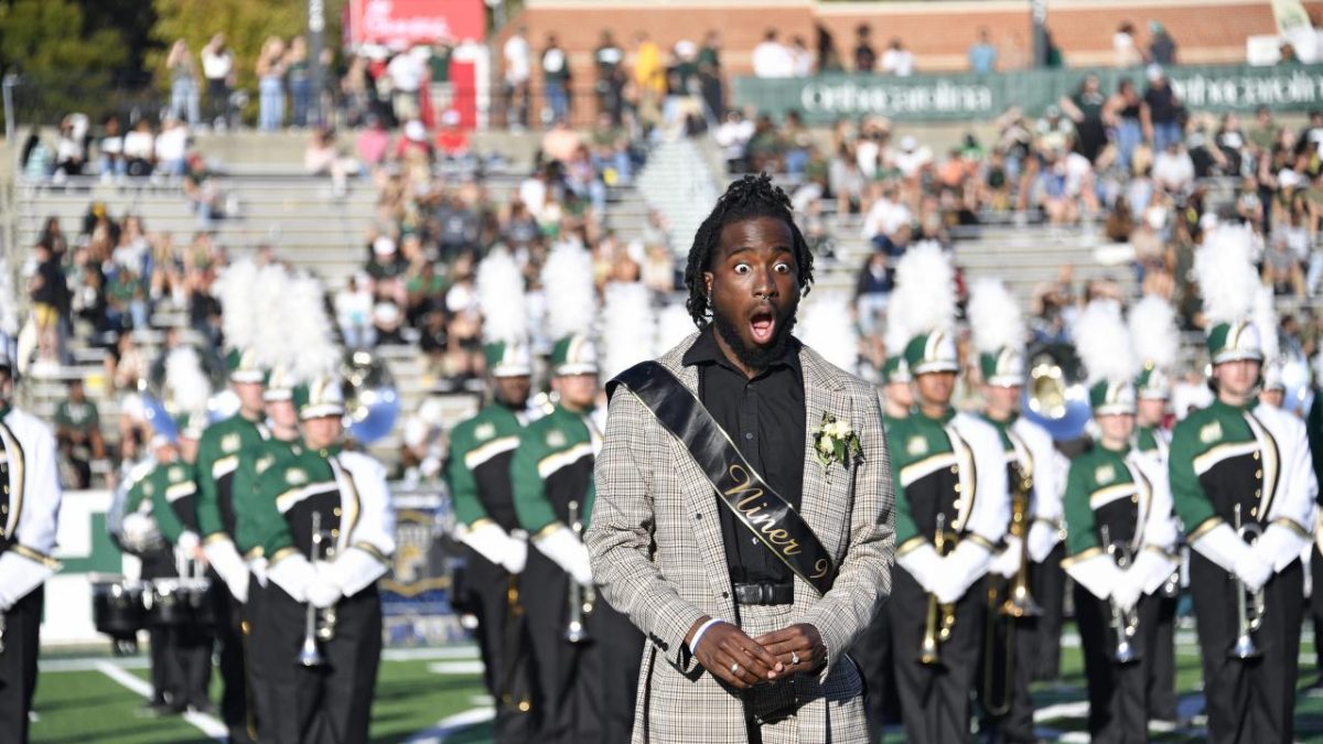 Ra'Quan Leary on football field celebrating award